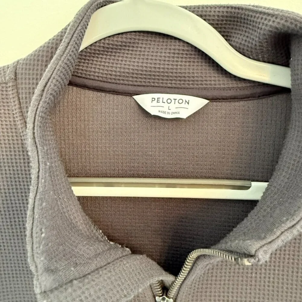 🚴 Peloton Men's Quarter Zip Pullover – Charcoal Gray – Size Large